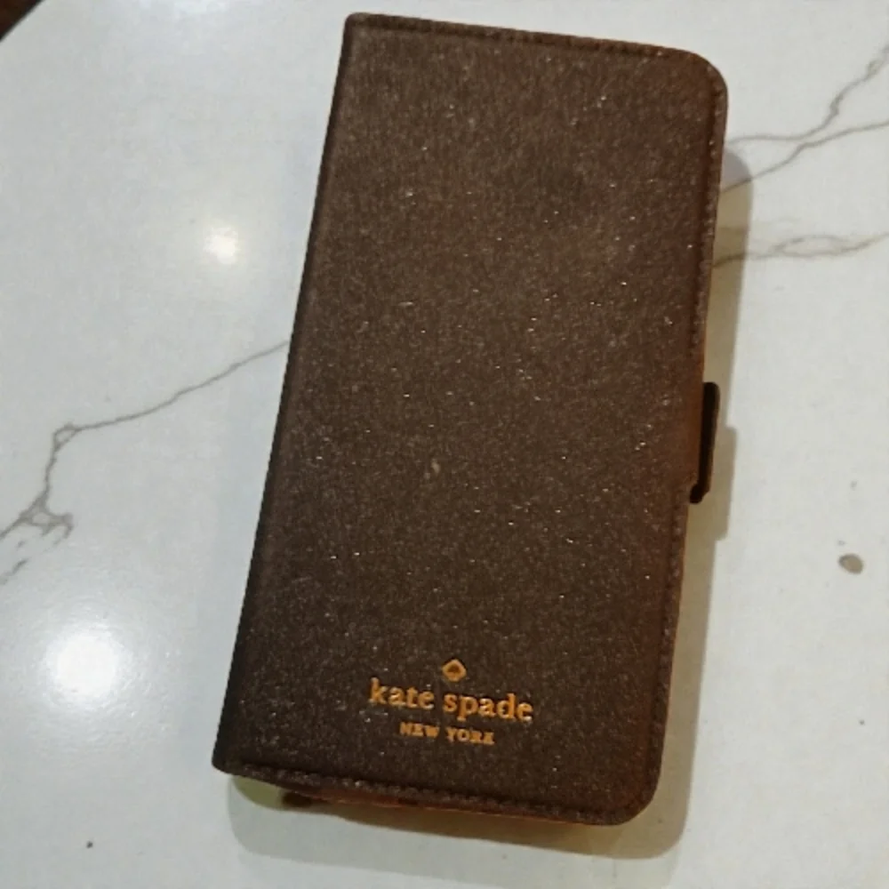 Kate Spade Black and Gold Phone Case And Magnetic Cover For iPhone 11